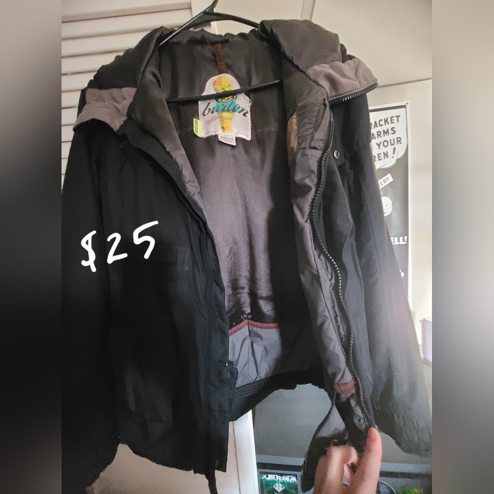 Burton Black Jacket for Juniors